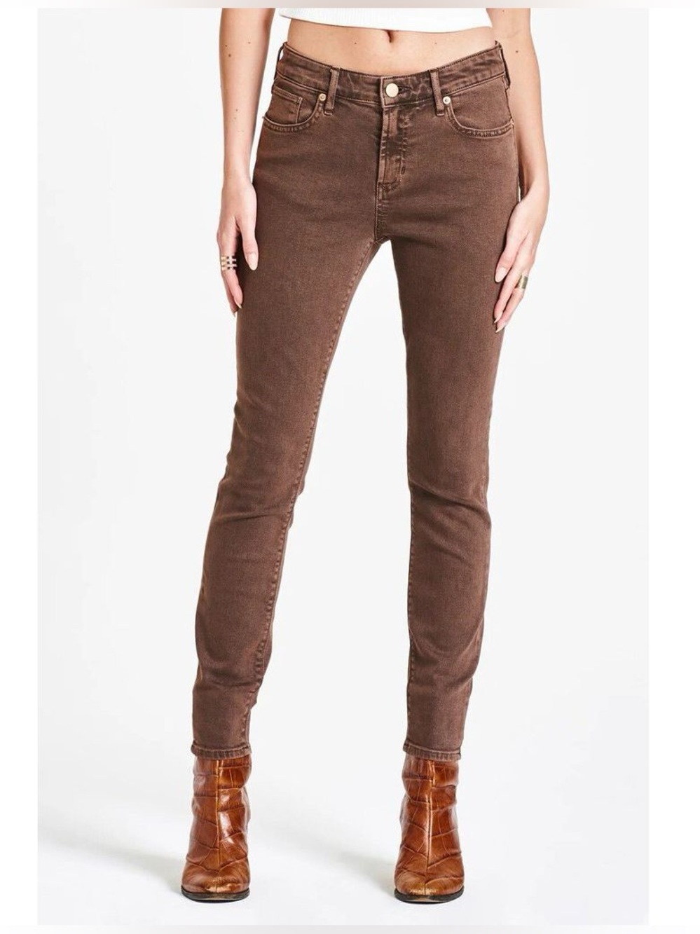 DEAR JOHN || Gisele Brown Slim Skinny Jeans - Classic Chic. Sz. 28